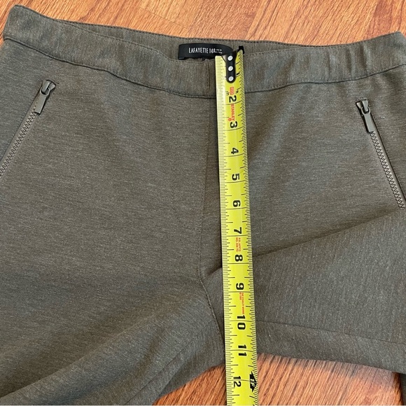 Lafayette 148 NY pull up zip pockets ankle pants size L - Picture 11 of 12